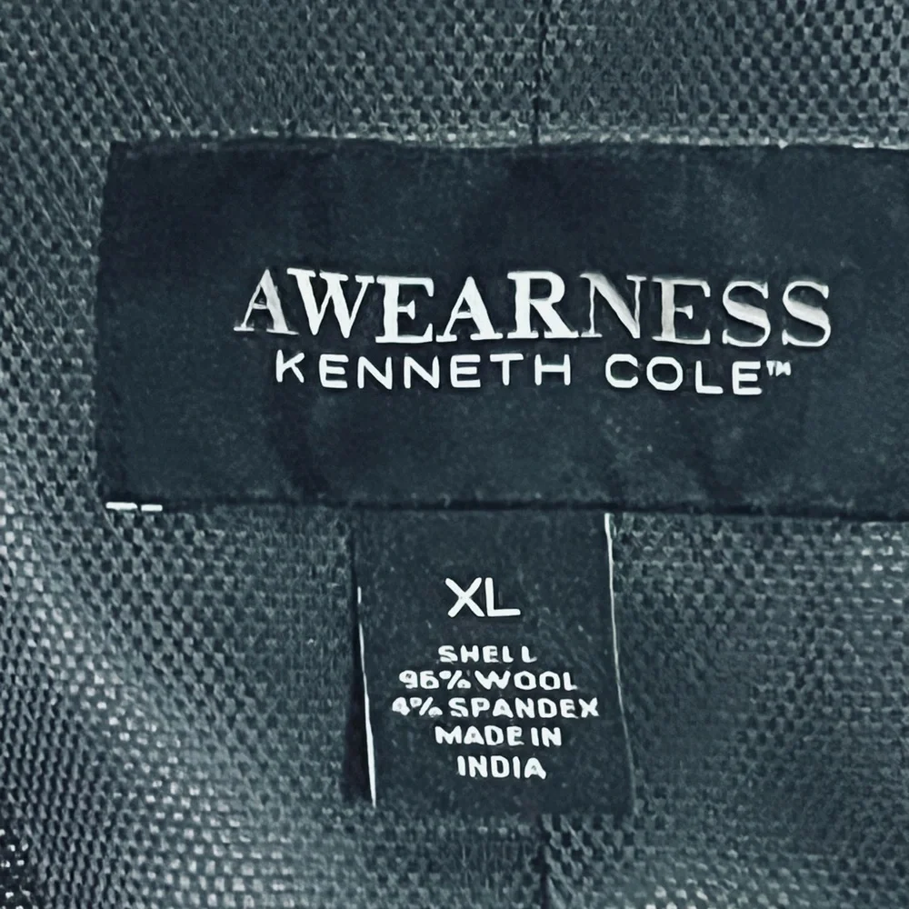 Kenneth Cole Awearness Wool Blend Modern Fit Suit Vest Black Men’s Size XL NWOT